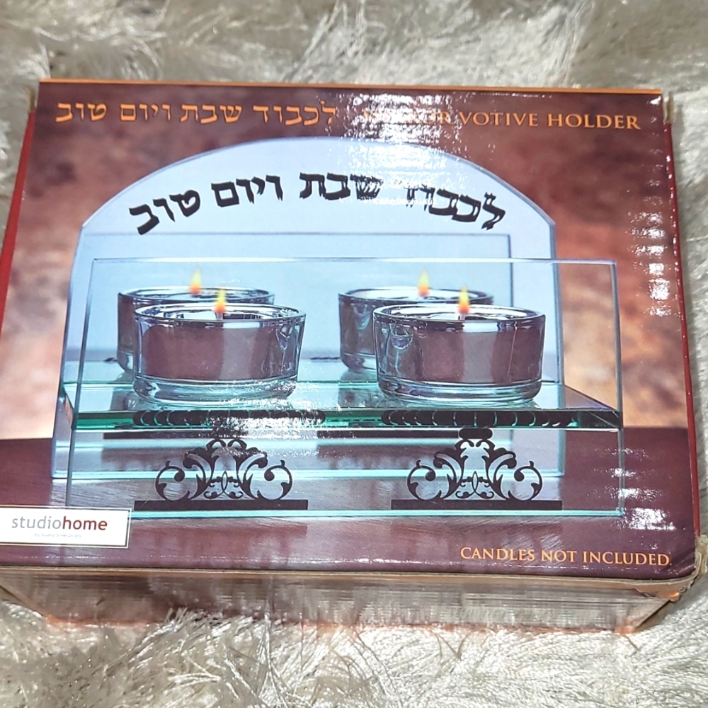 Mirror votive Holder Shavbat candles